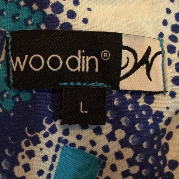 Woodin Large Cotton Button Down Shirt - Picture 6 of 9